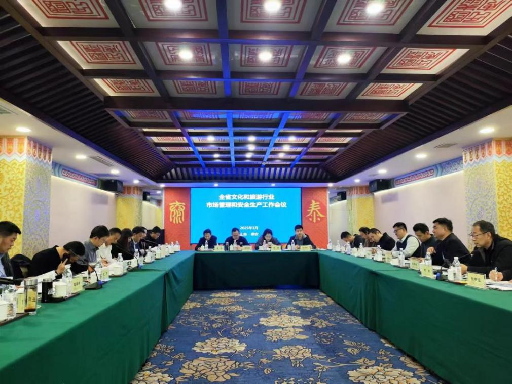 2025年全省文化和旅游行业市场管理和安全生产工作会议在泰安召开(图1)