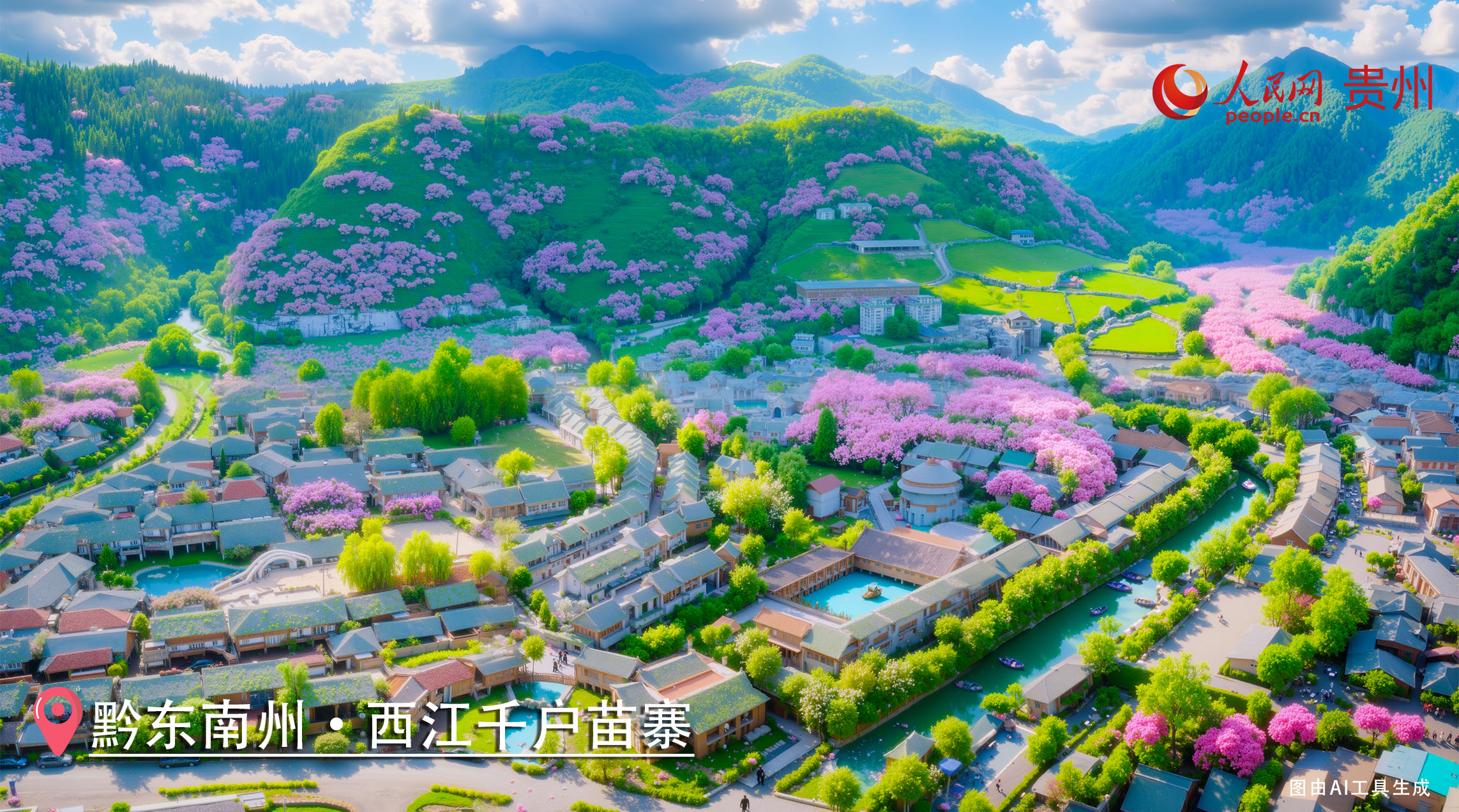z6尊龙·中国网站：AI绘春领略贵州黔东南的自然人文锦绣风情(图2)