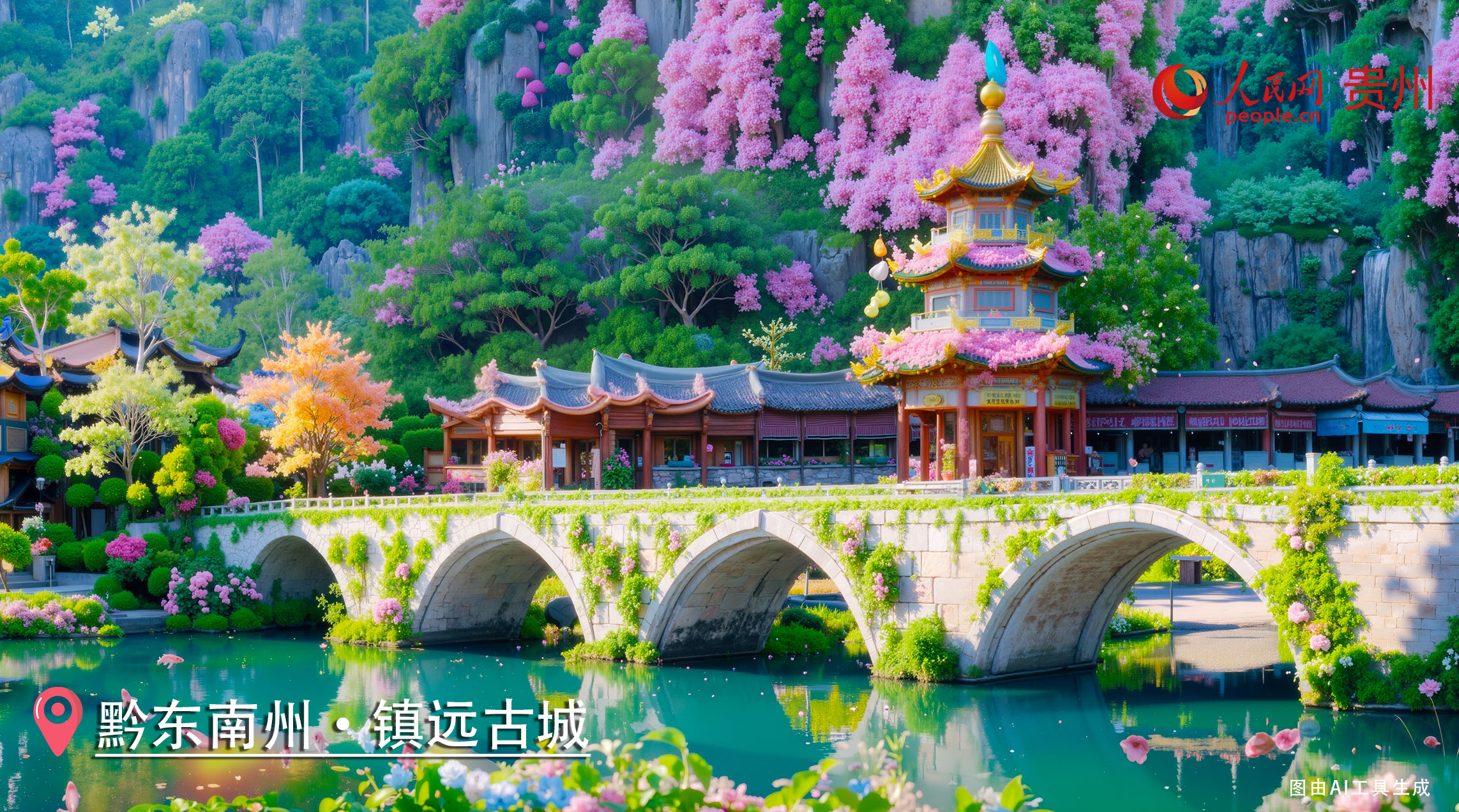 z6尊龙·中国网站：AI绘春领略贵州黔东南的自然人文锦绣风情(图3)