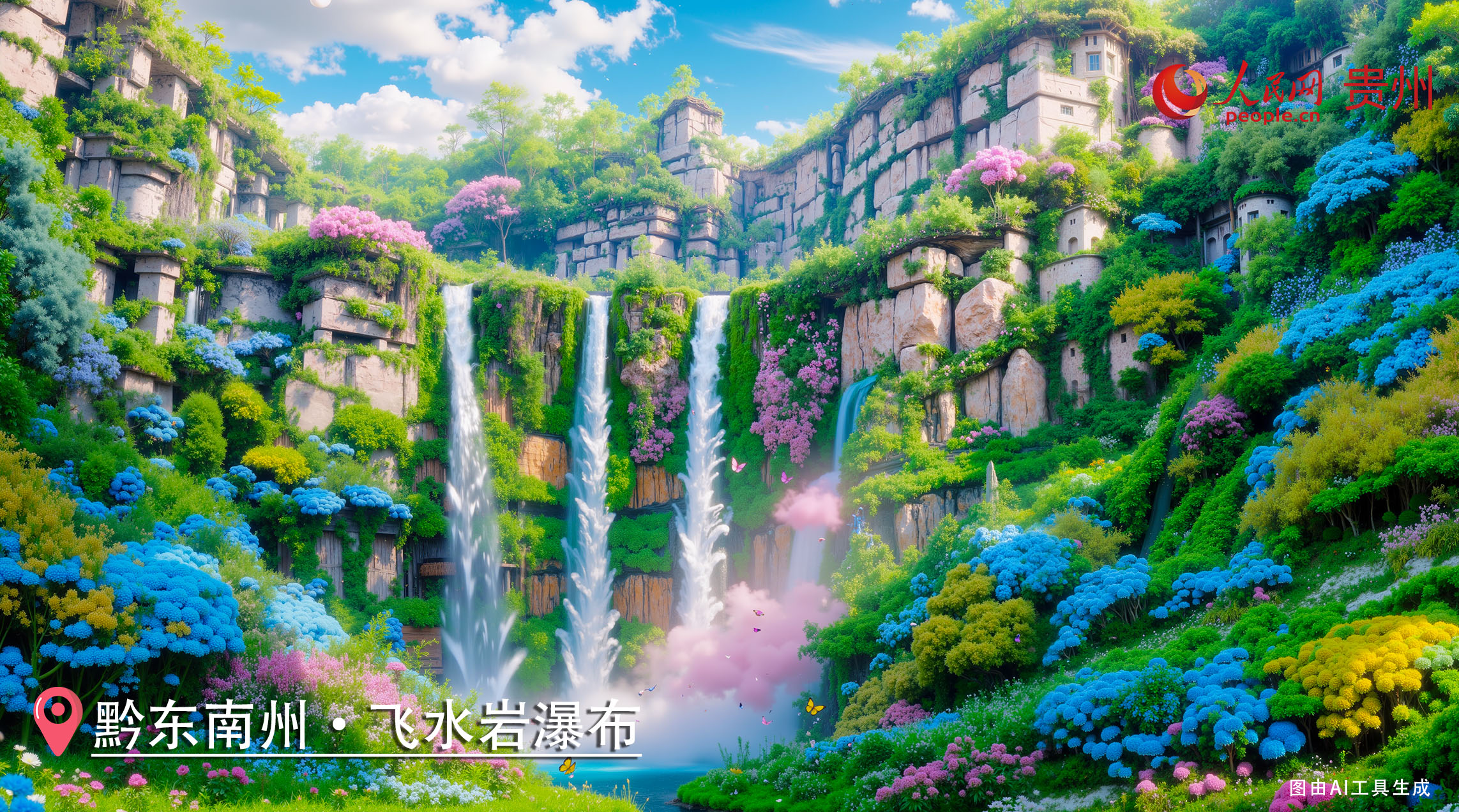 z6尊龙·中国网站：AI绘春领略贵州黔东南的自然人文锦绣风情(图8)