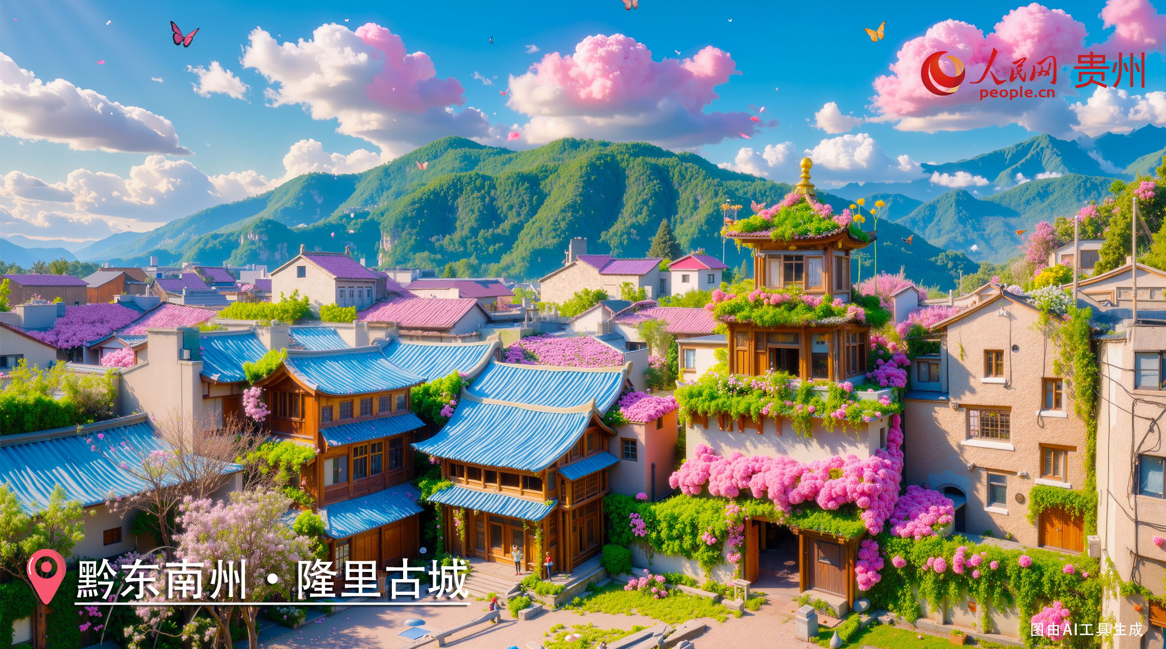 z6尊龙·中国网站：AI绘春领略贵州黔东南的自然人文锦绣风情(图7)