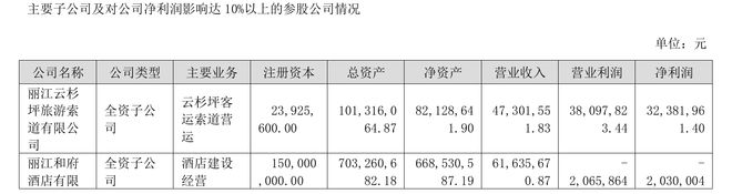 丽江股份上半年营收净利双降索道接待游客人次减少3家子公司陷亏损(图3)
