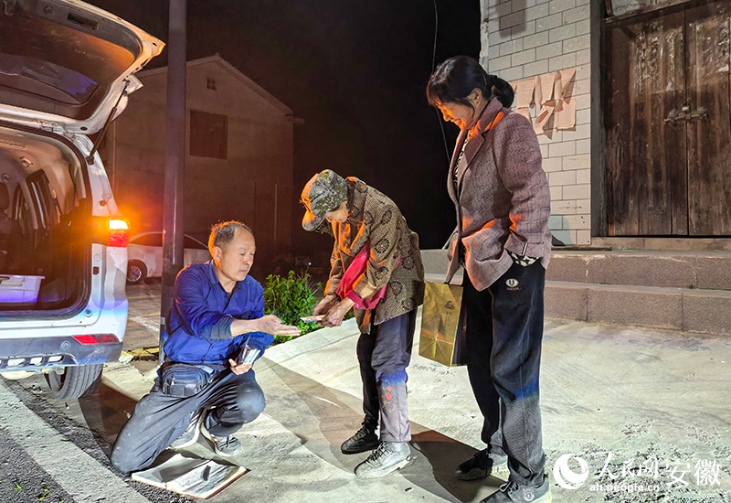 z6尊龙入口：安徽金寨：山夜“收茶人”(图1)